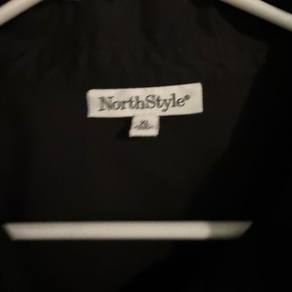 NorthStyle Shirt Women Size XL Black Button Up Long Sleeve Blouse - Picture 2 of 6